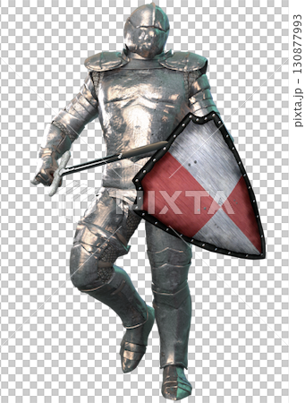 3D Medieval Knight with Shield and Sword 3D Medieval Knight with Shield and Sword 130877993