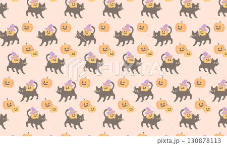 かわいいハロウィンの背景壁紙 130878113