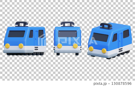 cartoon style train subway 3D graphic cartoon style train subway 3D graphic 130878596