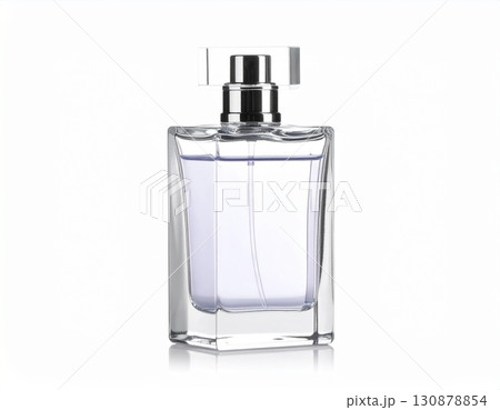 Minimalist Perfume Bottle with Light Purple Fragrance Minimalist Perfume Bottle with Light Purple Fragrance 130878854