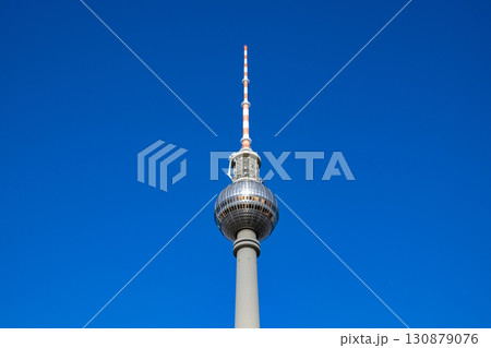 The TV Tower located on the Alexanderplatz in Berlin, Germany 130879076