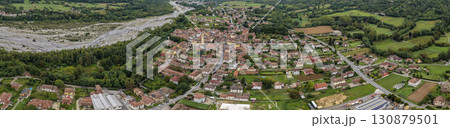 Borghetto di borbera aerial view piedmont italy 130879501