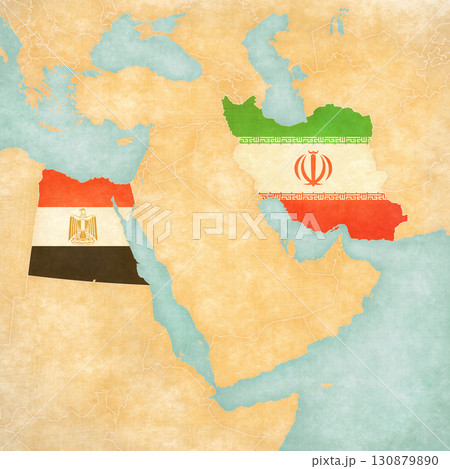 Map of Middle East - Iran and Egypt Map of Middle East - Iran and Egypt 130879890