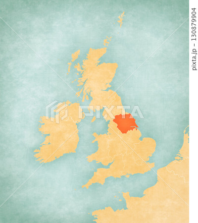 Map of British Isles - Yorkshire and the Humber 130879904