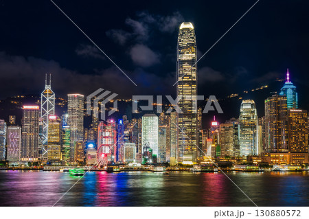 香港 夜の中環(セントラル) 香港 夜の中環(セントラル) 130880572