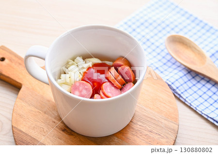 具材を追加したオートミール米化 130880802