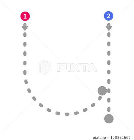 Tracing alphabet letter u lowercase prewriting dotted line element for kindergarten and preschool kids worksheet for handwriting practice activity 130881665