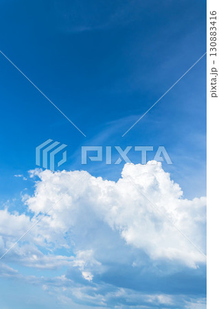 夏の空 夕方の青空と積雲18 夏の空 夕方の青空と積雲18 130883416