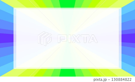 幾何学模様 フレーム ホワイトスペース 放射状 グラデーション グリーン イエロー ブルー 幾何学模様 フレーム ホワイトスペース 放射状 グラデーション グリーン イエロー ブルー 130884822