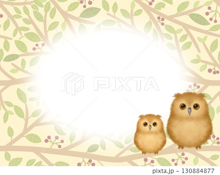 ミミズクのフレーム　B 130884877