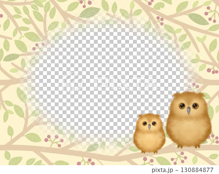 ミミズクのフレーム　B 130884877