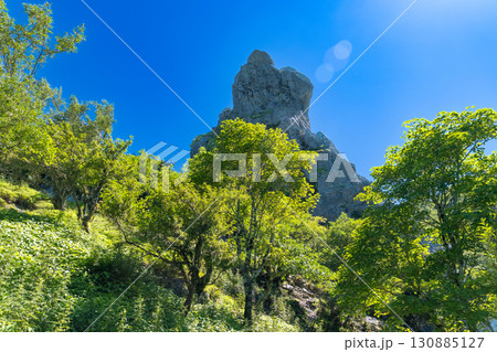 【日本百名山】剣山　真夏の大劔神社ご神体の御塔石　徳島県三好市 130885127
