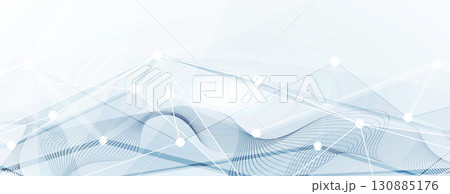 Abstract circle on technology or business futuristic particle background 130885176