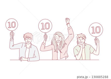 Working as jury of contest concept. 130885288