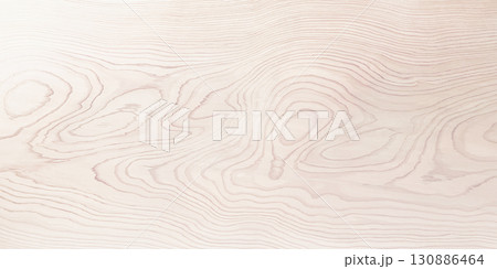テーブル板の白木色の木目がきれいに浮き出た横長の背景画像 テーブル板の白木色の木目がきれいに浮き出た横長の背景画像 130886464