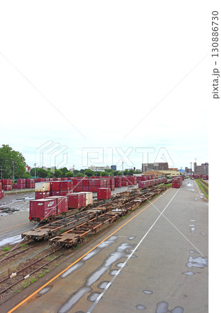 宮城県仙台市、仙台貨物ターミナル駅の風景 宮城県仙台市、仙台貨物ターミナル駅の風景 130886730