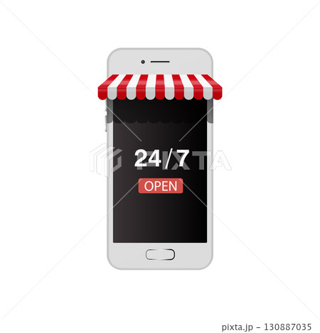 online shop on smart phone online shop on smart phone 130887035