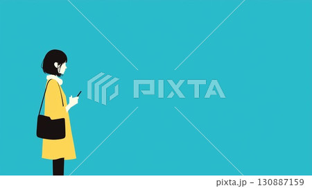 女の子の後ろ姿 130887159