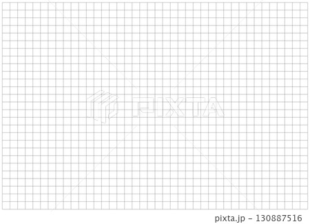Squared black grid paper. Notebook sheet simple blank. Mathematics pattern. Printable typography template for making notebooks production. Education background. Grid texture on white backdrop. 130887516