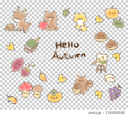 Autumn assortment (no background) Autumn assortment (no background) 130888686
