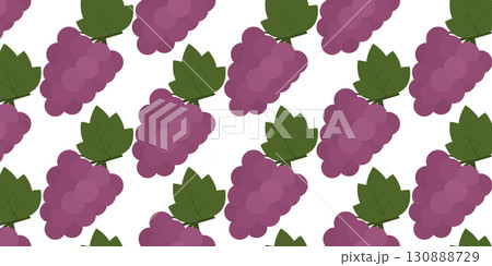 Han drawn Grape bunch and Green Leaf Seamless Pattern Banner Format Autumn Harvesting Thematic Fond Han drawn Grape bunch and Green Leaf Seamless Pattern Banner Format Autumn Harvesting Thematic Fond 130888729