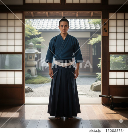 若い武士 130888784