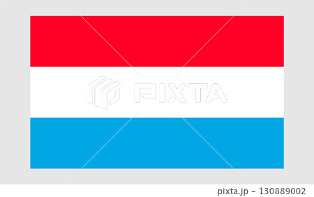 Illustration of the Luxembourg Flag. Flag of Luxembourg Detailed National Symbol of Patriotism and Freedom. 130889002