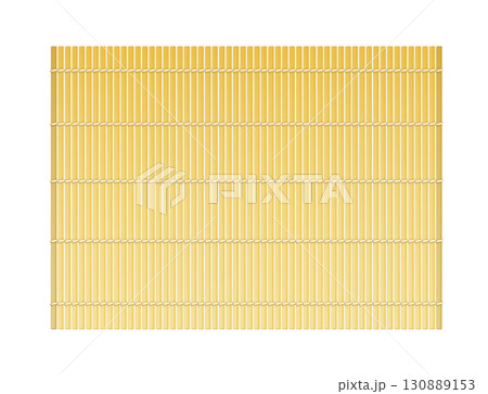 Bamboo sushi mat isolated. Japanese makisu roller for making rolls. Vector Bamboo sushi mat isolated. Japanese makisu roller for making rolls. Vector 130889153