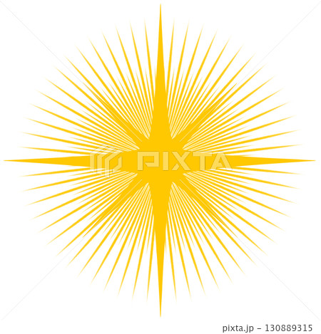神々しい光の爆発エフェクト|太陽のように広がる放射状の輝き(背景透過PNG) 神々しい光の爆発エフェクト|太陽のように広がる放射状の輝き(背景透過PNG) 130889315