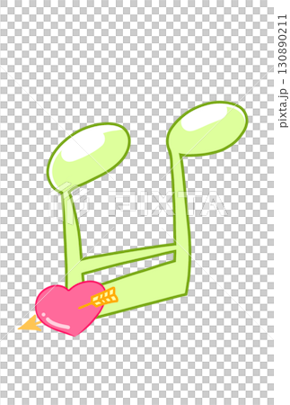 Musical note with heart Musical note with heart 130890211