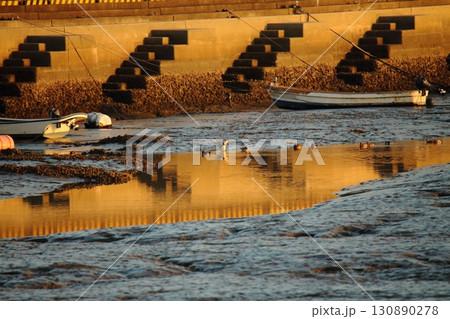 荒尾市 有明海 海岸 元旦の夕暮れ、 荒尾市 有明海 海岸 元旦の夕暮れ、 130890278