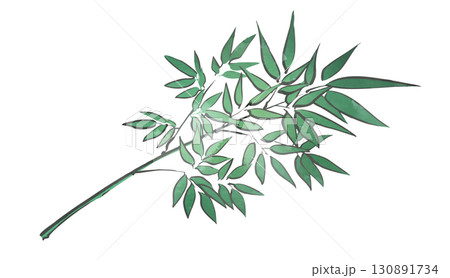 イラスト素材：手描き風十日戎の縁起物、福笹 130891734