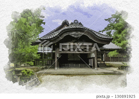 水彩画風 金沢城・兼六園管理事務所分室 旧津田玄蕃邸 石川県金沢市 水彩画風 金沢城・兼六園管理事務所分室 旧津田玄蕃邸 石川県金沢市 130891925