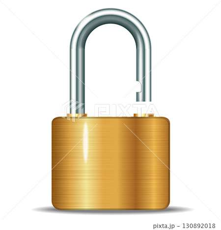 open golden padlocks 130892018
