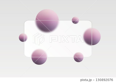 Elegant design with gradient spheres and clear glass. Eps 10 130892076