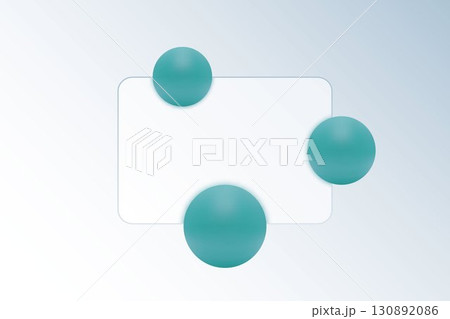 A futuristic composition of floating blue spheres and a glass panel. Eps 10 A futuristic composition of floating blue spheres and a glass panel. Eps 10 130892086
