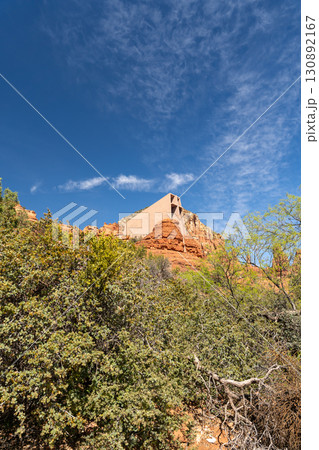 Chapel of the Holy Cross built into red rock cliffs in Sedona, Arizona Chapel of the Holy Cross built into red rock cliffs in Sedona, Arizona 130892167