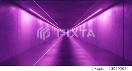 Purple Neon Tunnel. 130893024