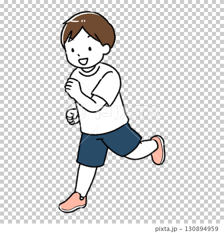 走る男の子 130894959