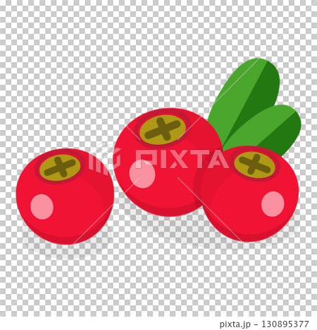3D Isometric Flat Set of Berries. Item 13 3D Isometric Flat Set of Berries. Item 13 130895377