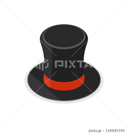 3D Isometric Flat  Set of Hats. Item 9 130895395