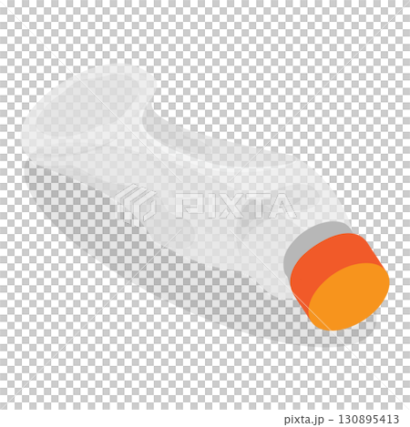 3D Isometric Flat Set of Plastic Waste. Item 7 3D Isometric Flat Set of Plastic Waste. Item 7 130895413