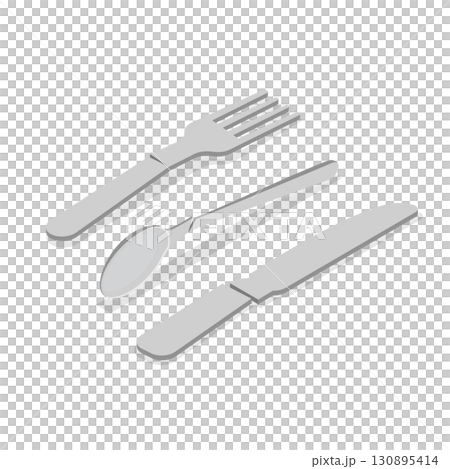 3D Isometric Flat  Set of Plastic Waste. Item 8 130895414