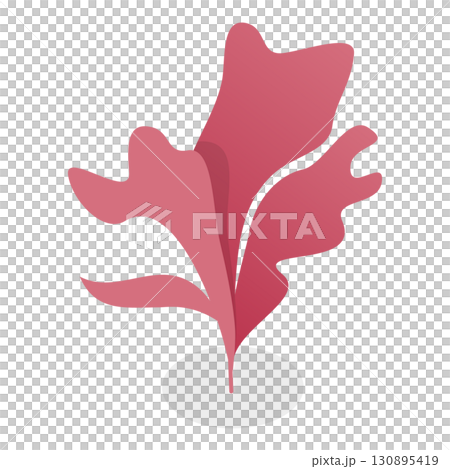 3D Isometric Flat Set of Seaweeds. Item 5 3D Isometric Flat Set of Seaweeds. Item 5 130895419