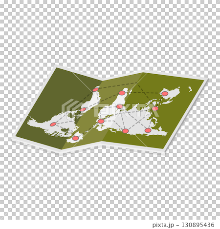 3D Isometric Flat  Illustration of Millitary Collection. Item 18 130895436