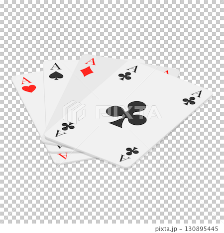 3D Isometric Flat  Set of Casino Elements. Item 6 130895445