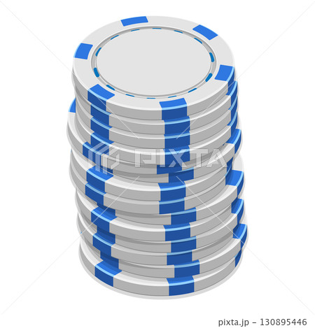 3D Isometric Flat Set of Casino Elements. Item 7 3D Isometric Flat Set of Casino Elements. Item 7 130895446