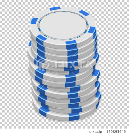 3D Isometric Flat Set of Casino Elements. Item 7 3D Isometric Flat Set of Casino Elements. Item 7 130895446