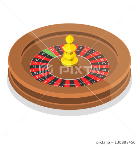 3D Isometric Flat Set of Casino Elements. Item 11 3D Isometric Flat Set of Casino Elements. Item 11 130895450