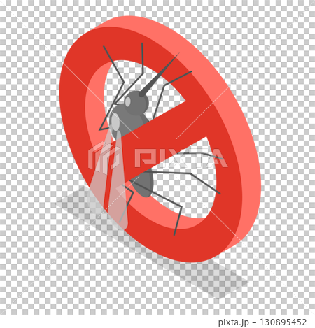 3D Isometric Flat  Illustration of Pest Control. Item 4 130895452